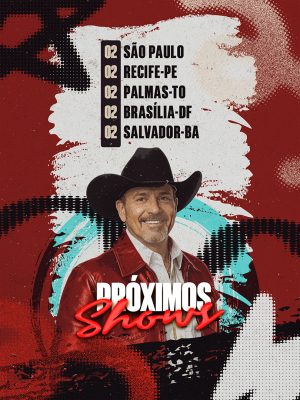 Feed Flyer Próximos Shows Sertanejo Social Media PSD Editavel