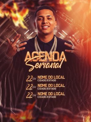 Flyer Agenda Feed Social Media PSD Editavel