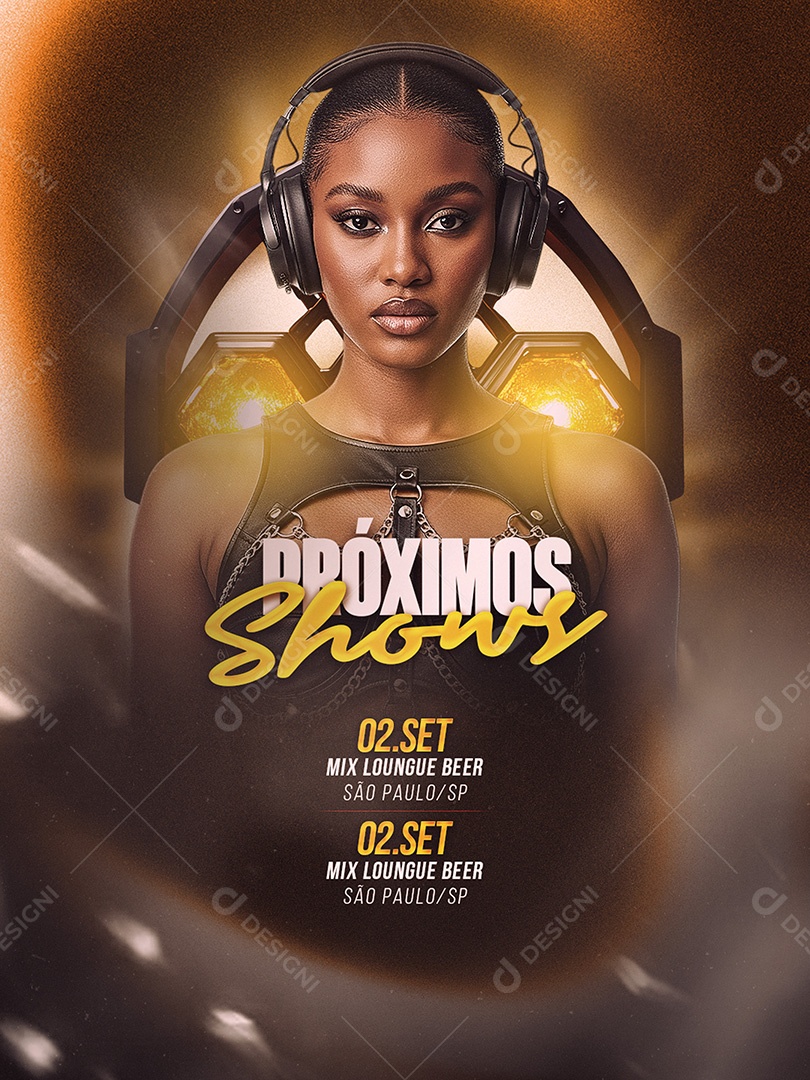 Flyer Feed Próximos Shows Social Media PSD Editavel