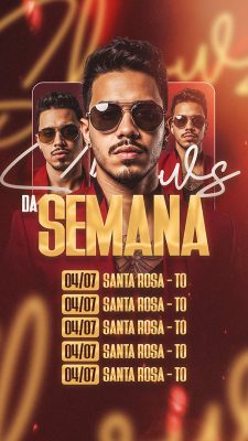 Story Flyer Agenda Social Media PSD Editavel