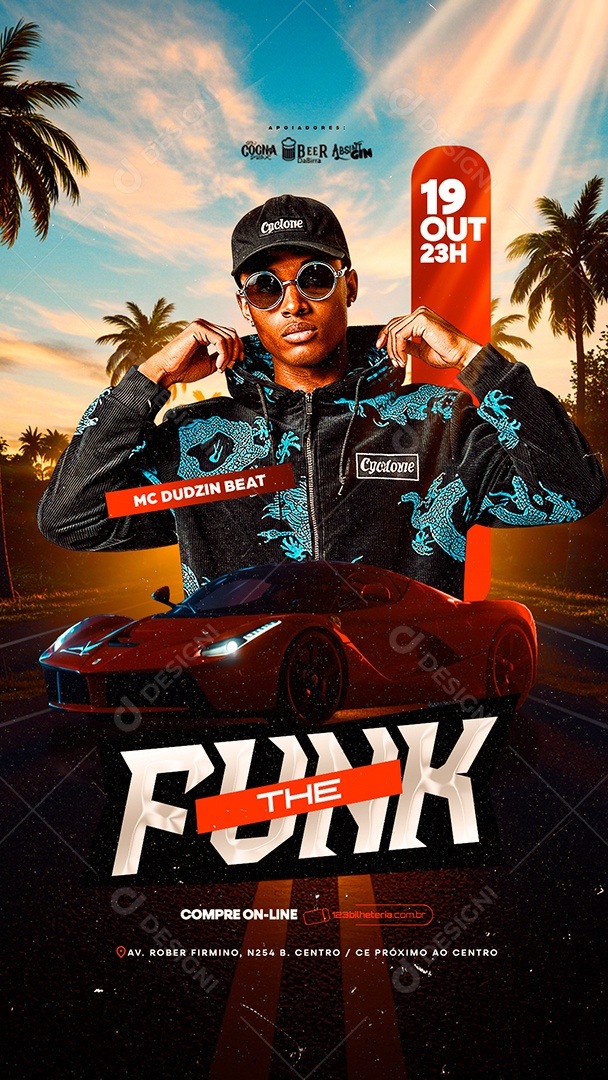 Story Flyer The Funk Social Media PSD Editável