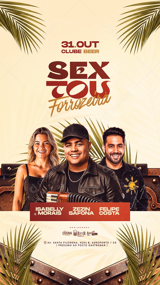 Story Flyer Sextou Forrozeira Social Media PSD Editável