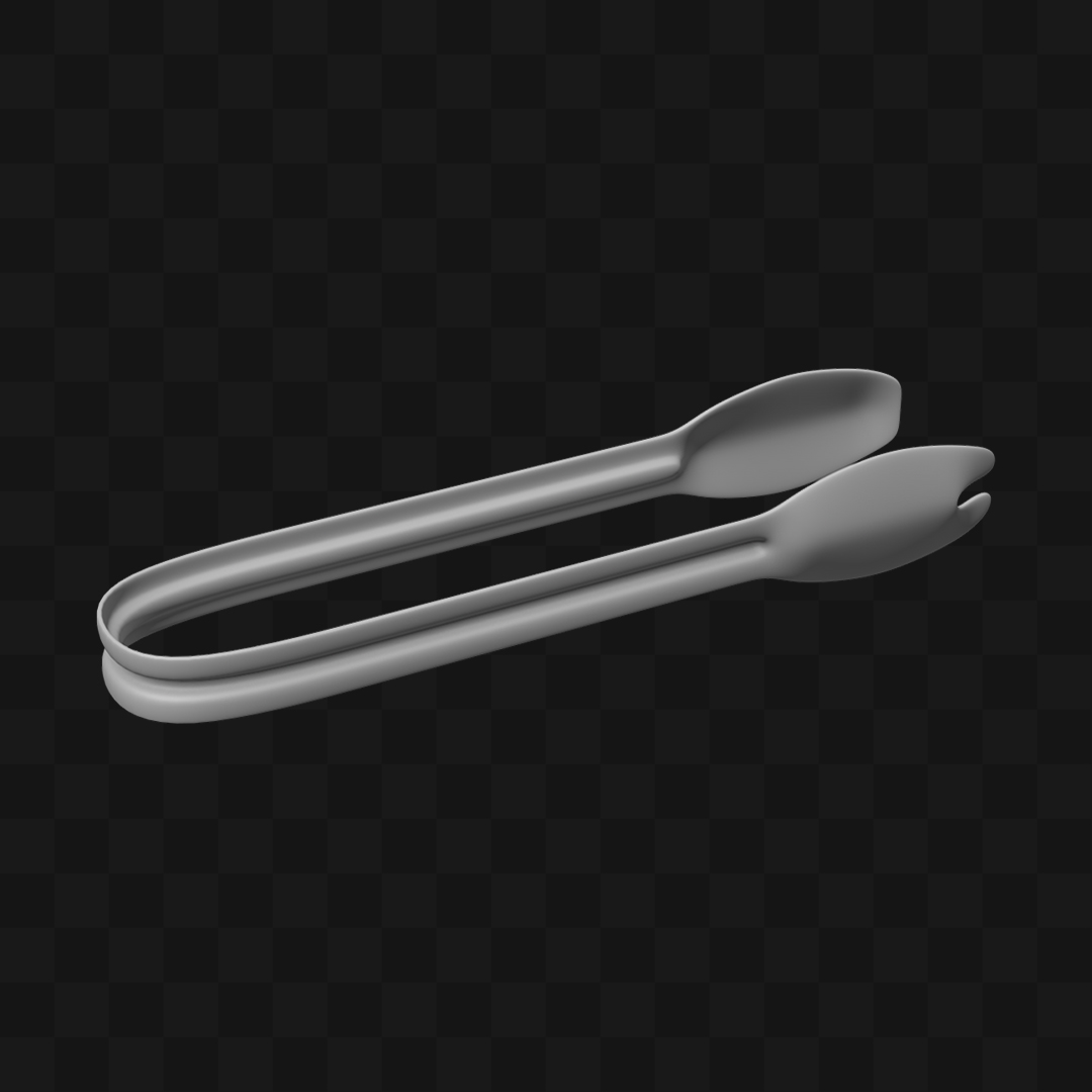 Pegador Médio Cinza em Estilo Realista Modelo 3D