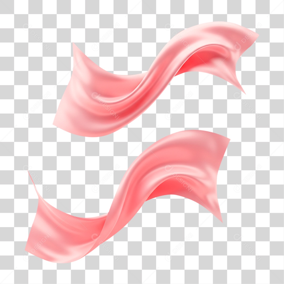 Fita Rosa Outubro Rosa PNG Transparente