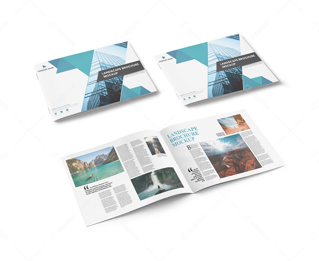 Mockup de Três Revistas PSD Editável