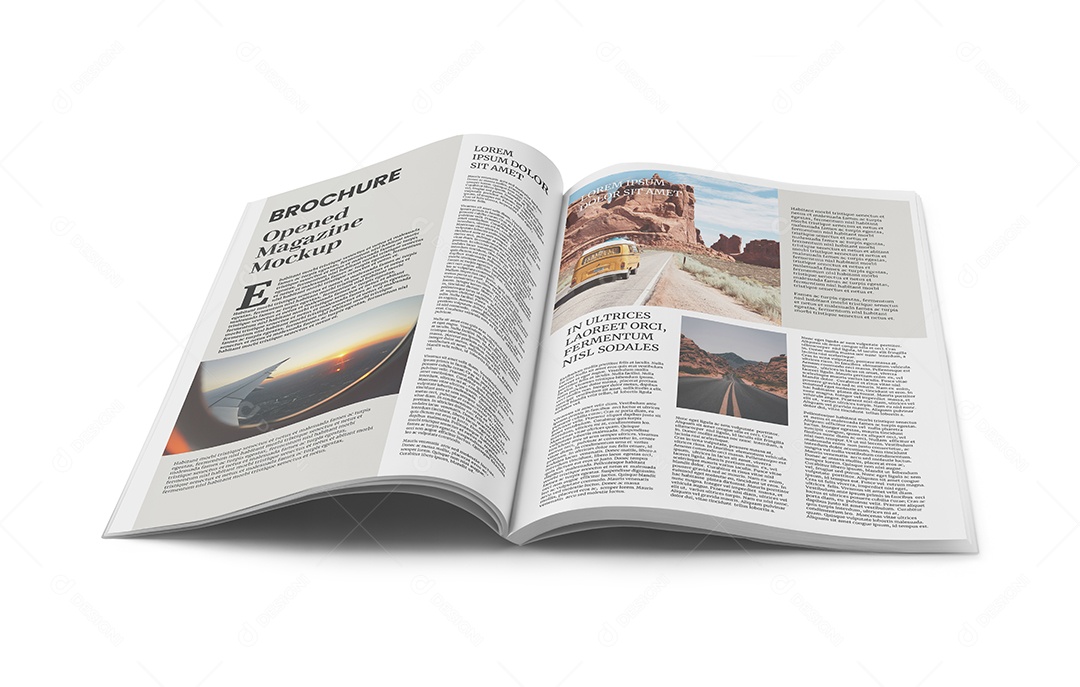 Mockup Revista Aberta PSD Editável