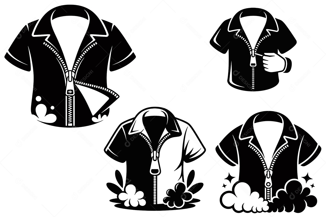 Conjunto de Uniformes Ilustração Vetor EPS + AI