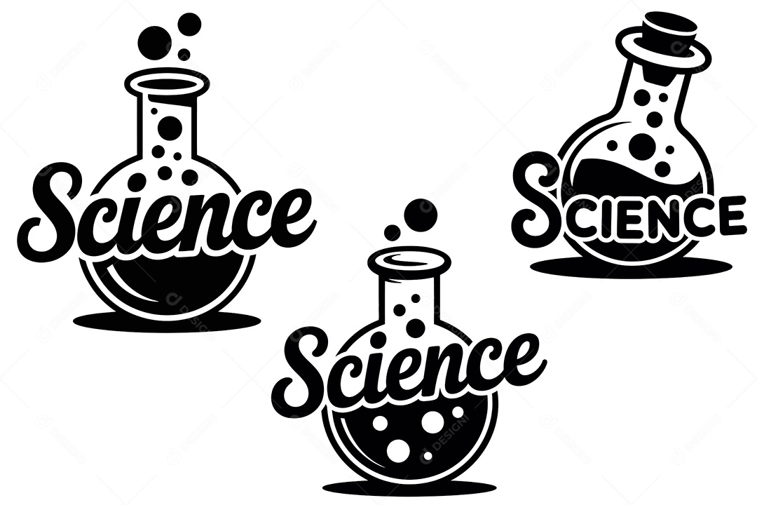 Copos De Laboratório Ilustração Vetor EPS + AI