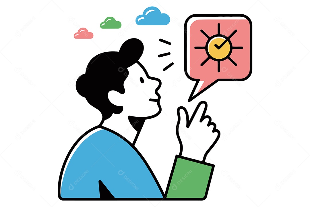 Gestão de Tempo Dominando o Seu Dia  Ilustração Vetor EPS + AI