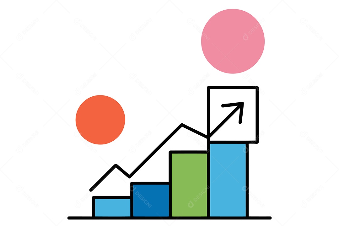 Gráfico de Fluxograma Ilustração Vetor EPS + AI