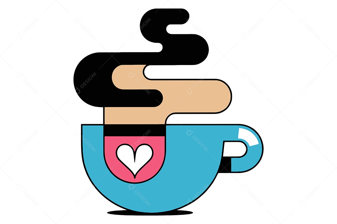 Xícara de Café Ilustração Vetor EPS + AI