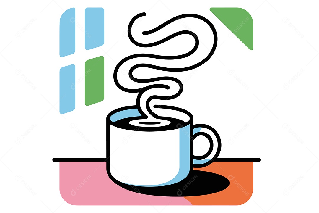 Xícara de Café Ilustração Vetor EPS + AI