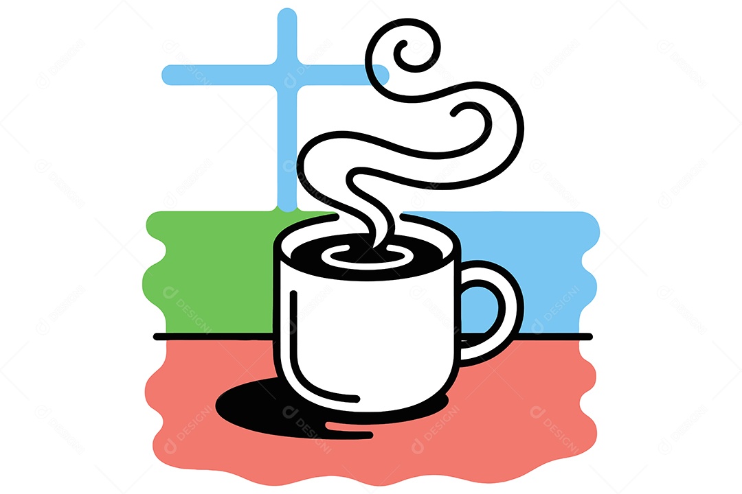 Xícara de Café Ilustração Vetor EPS + AI