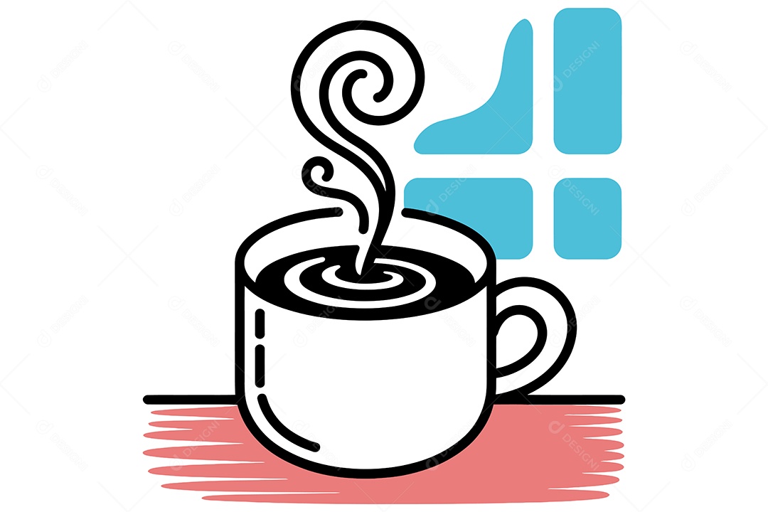Xícara de Café Ilustração Vetor EPS + AI