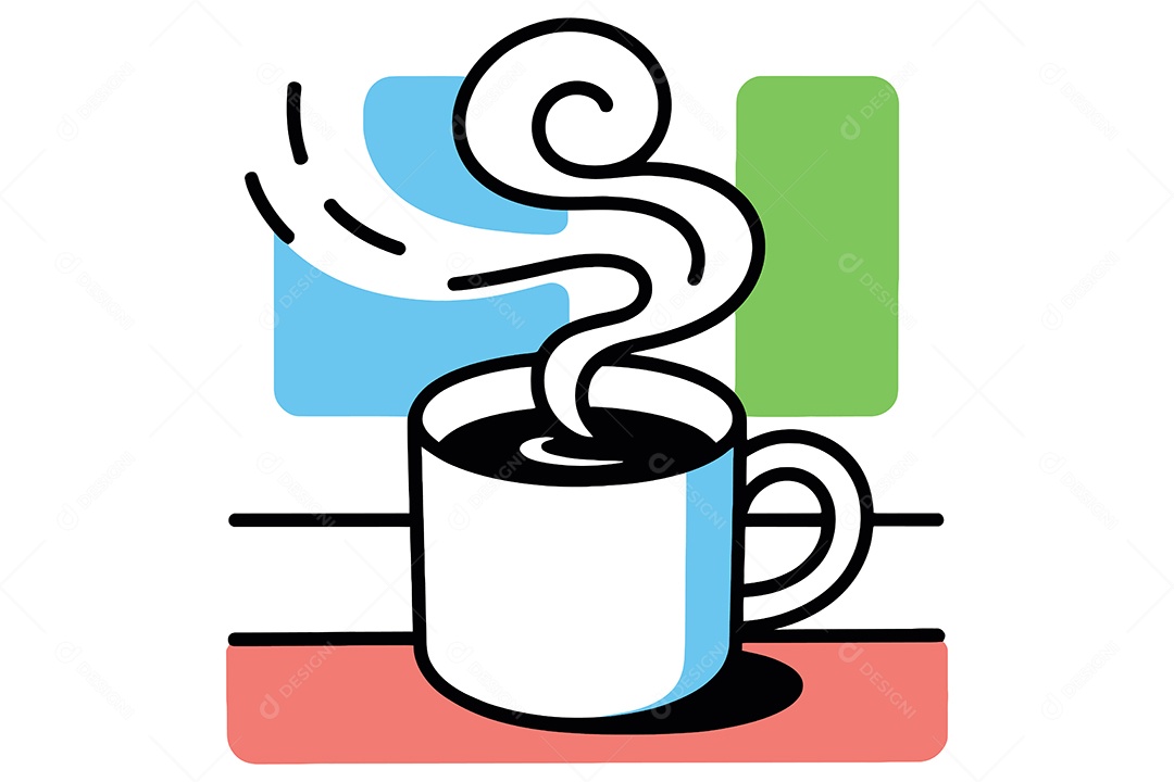 Xícara de Café Ilustração Vetor EPS + AI