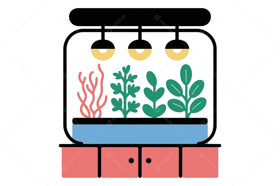 Crescimento de uma Planta Ilustração Vetor EPS + AI