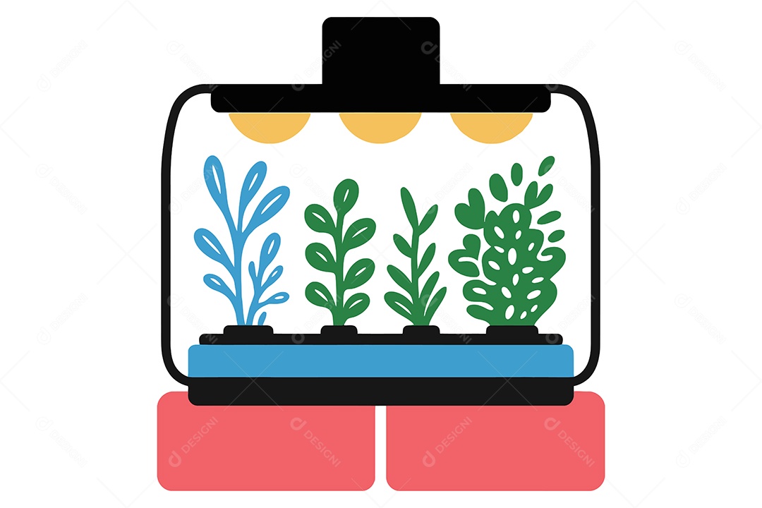 Crescimento de uma Planta Ilustração Vetor EPS + AI