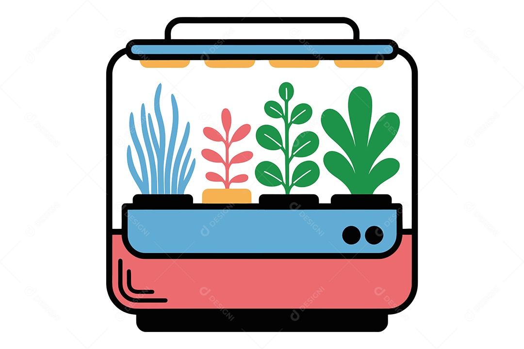 Crescimento de uma Planta Ilustração Vetor EPS + AI