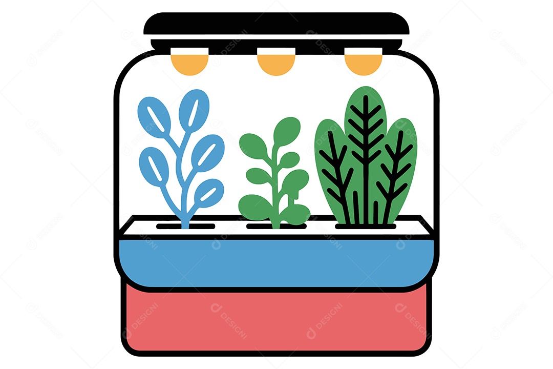 Crescimento de uma Planta Ilustração Vetor EPS + AI