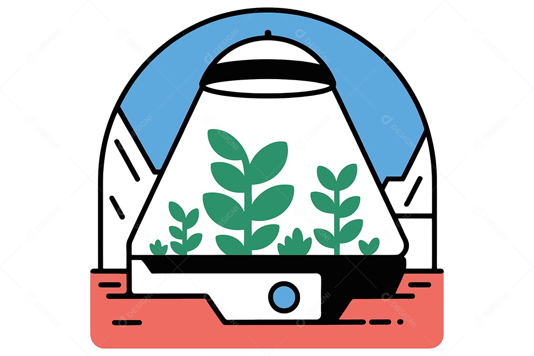 uma Estufa Ilustração Vetor EPS + AI