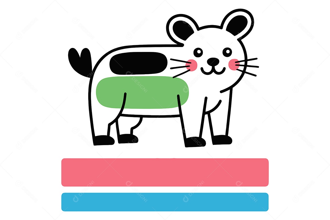 Animal Desenho Animado Ilustração Vetor EPS + AI