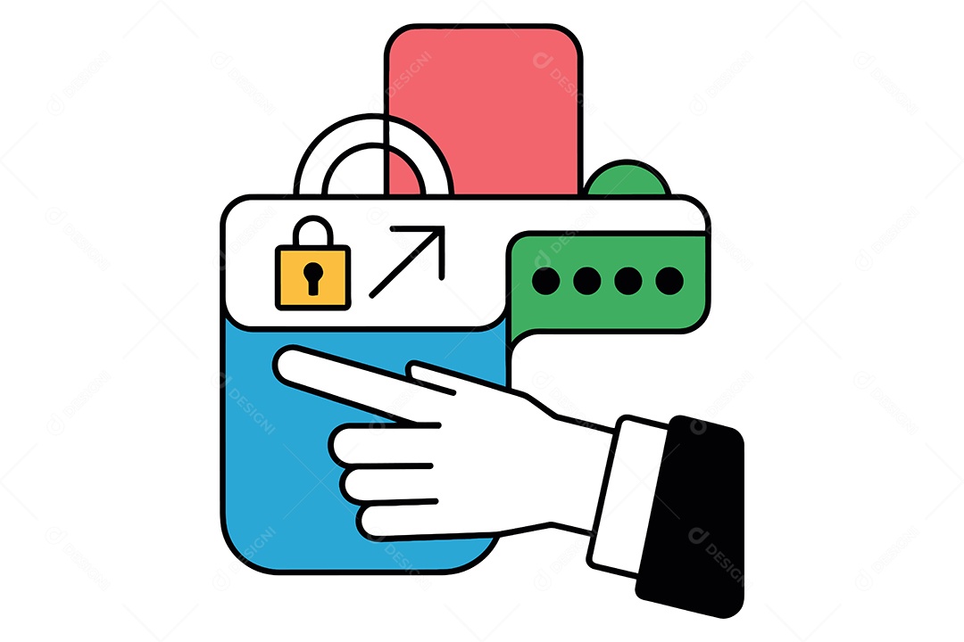 Ícone de Processo Digital Ilustração Vetor EPS + AI