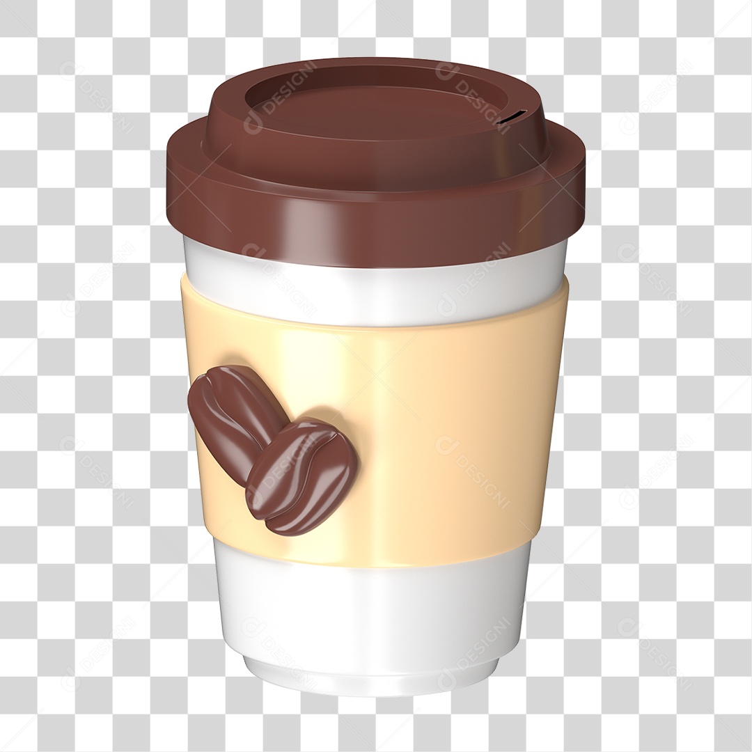 Copo Descartável de Café PNG Transparente