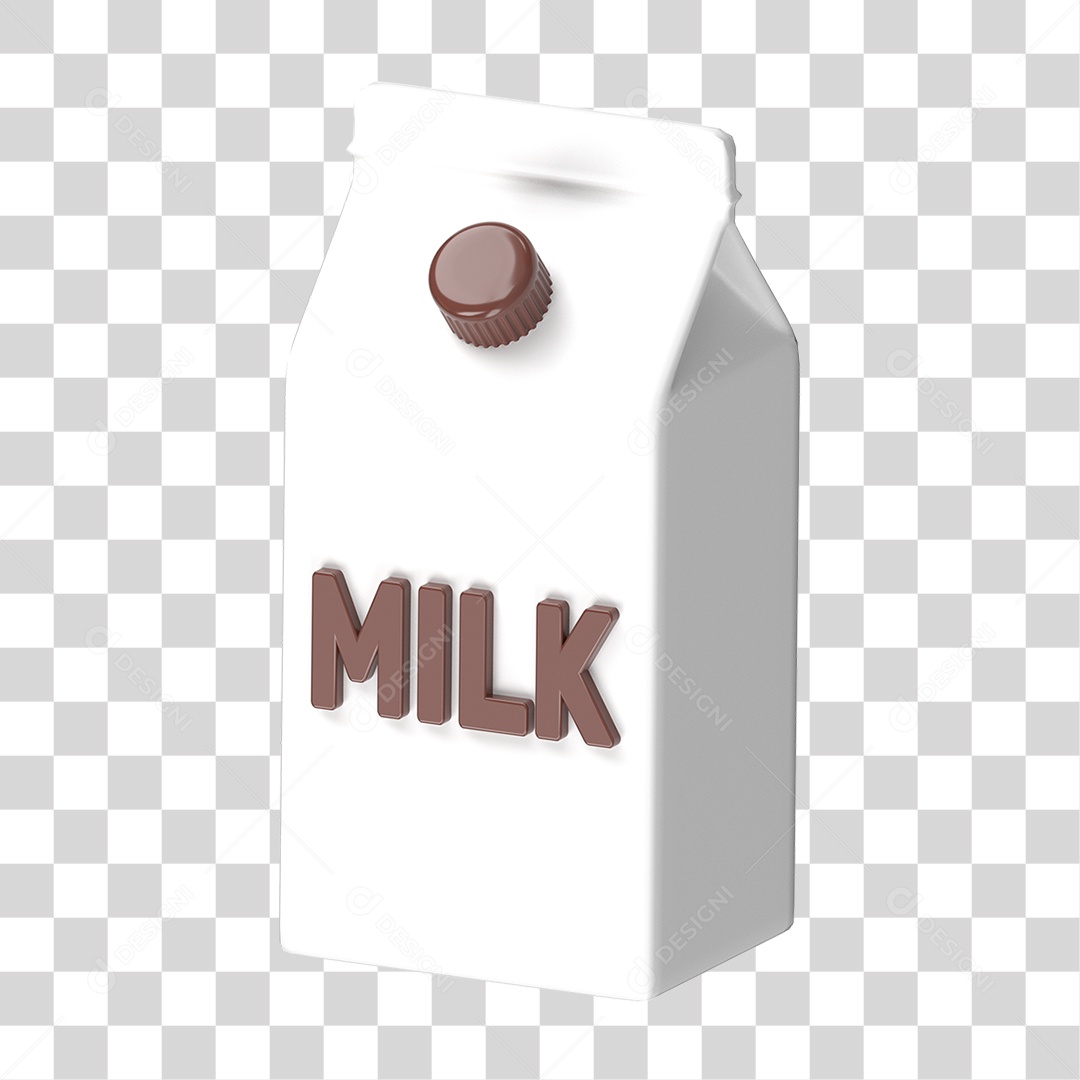 Caixa de Leite PNG Transparente