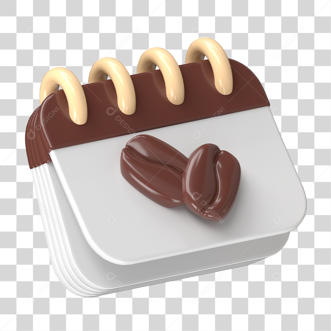 Calendário de Café PNG Transparente