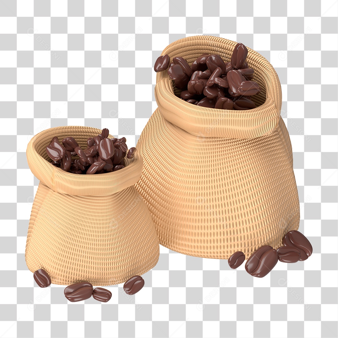 Saco de Café PNG Transparente