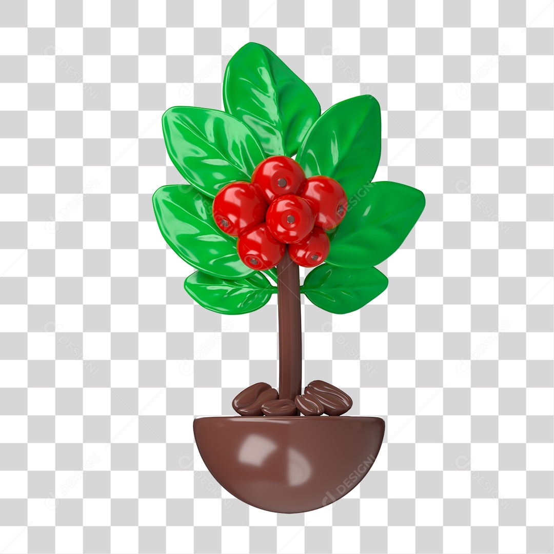 Pé de Café PNG Transparente