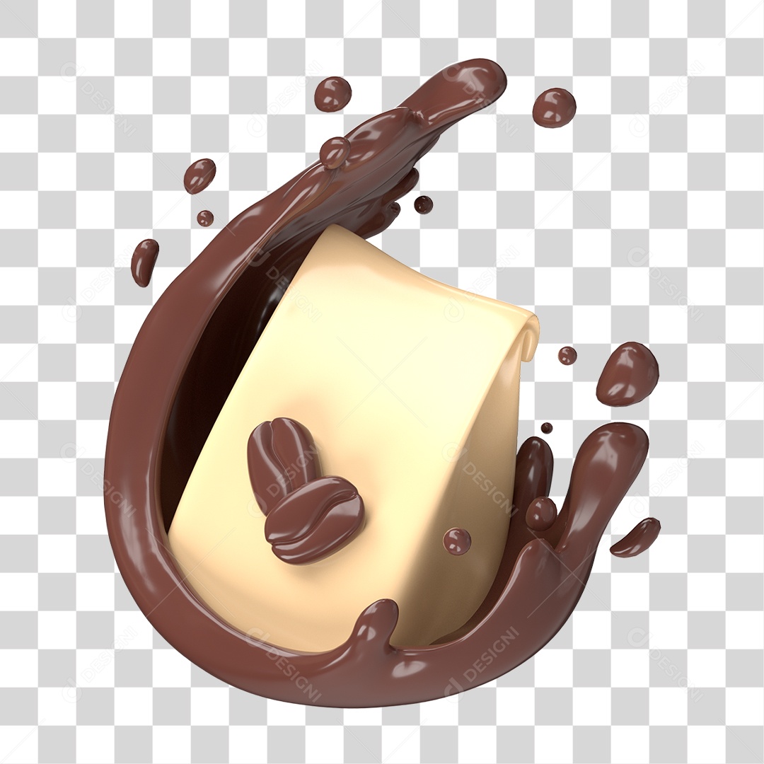 Saco de Café PNG Transparente