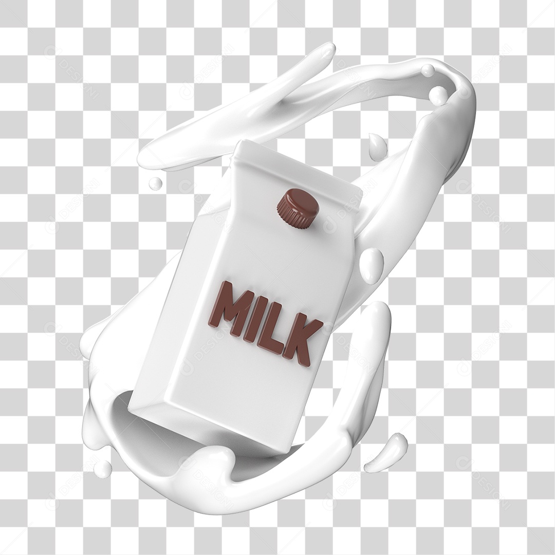 Caixa de Leite PNG Transparente