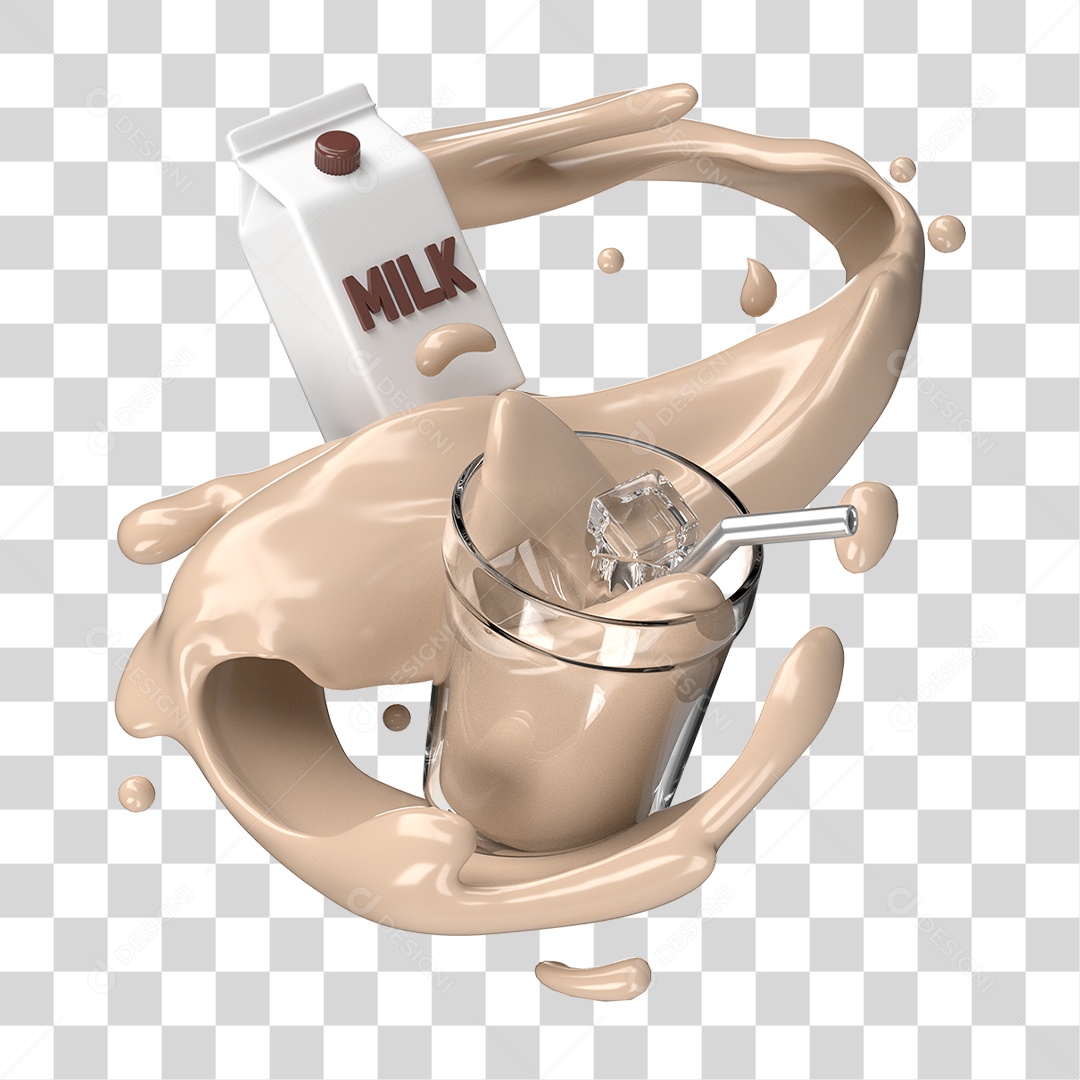 Caixa de Leite PNG Transparente