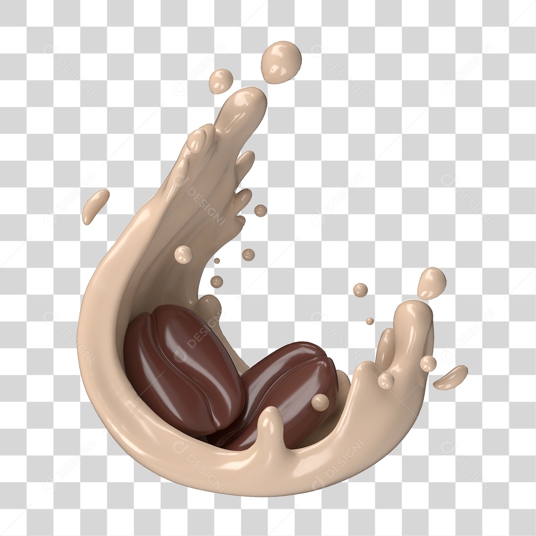 Grãos de Café PNG Transparente