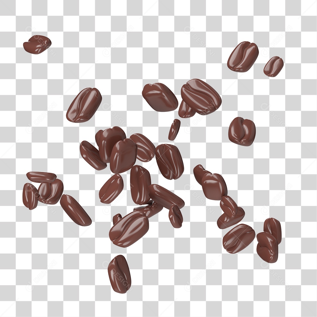 Grãos de Café PNG Transparente