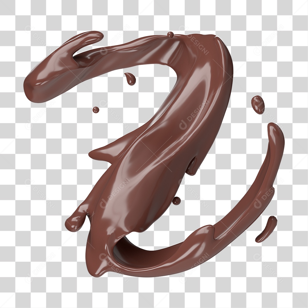 Splash de Chocolate PNG Transparente