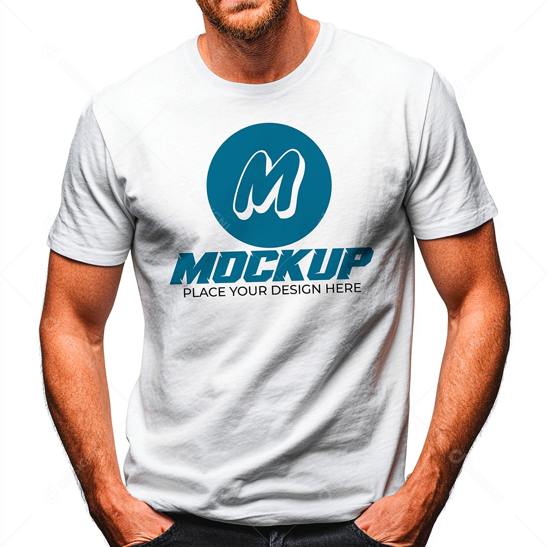 Mockup de Camiseta Feminina PSD Editável