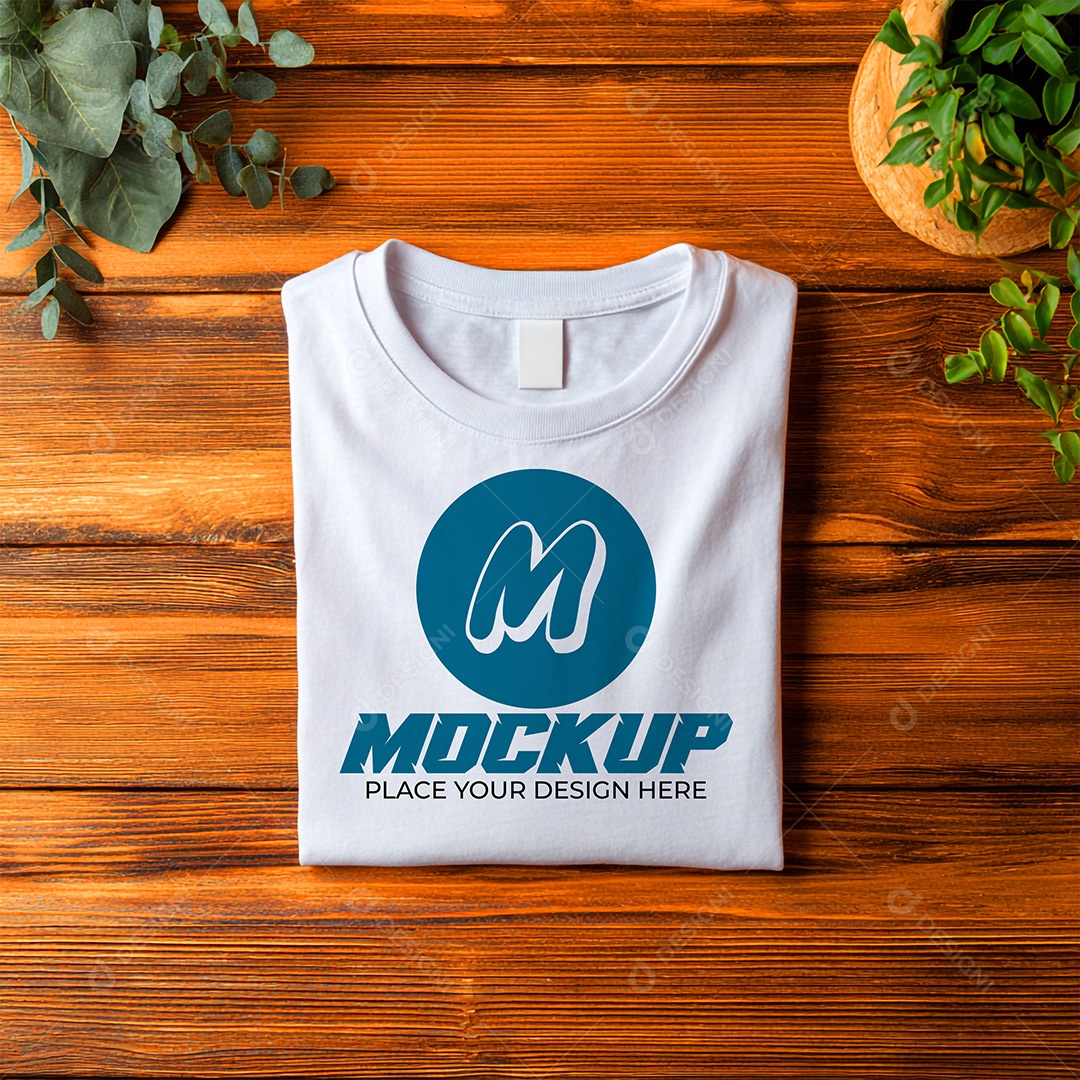 Mockup de Camiseta Feminina PSD Editável