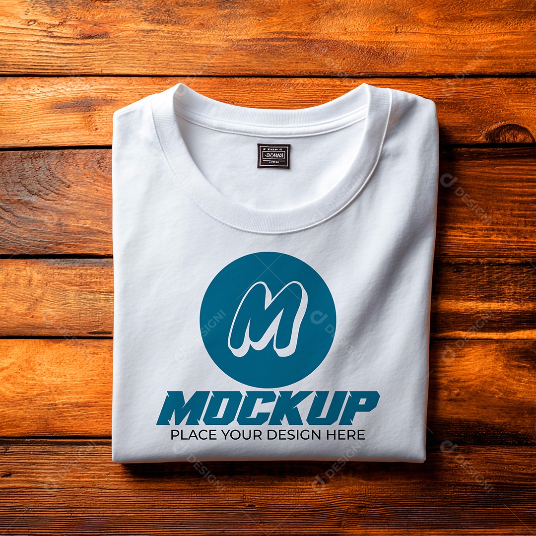 Mockup de Camiseta Feminina PSD Editável