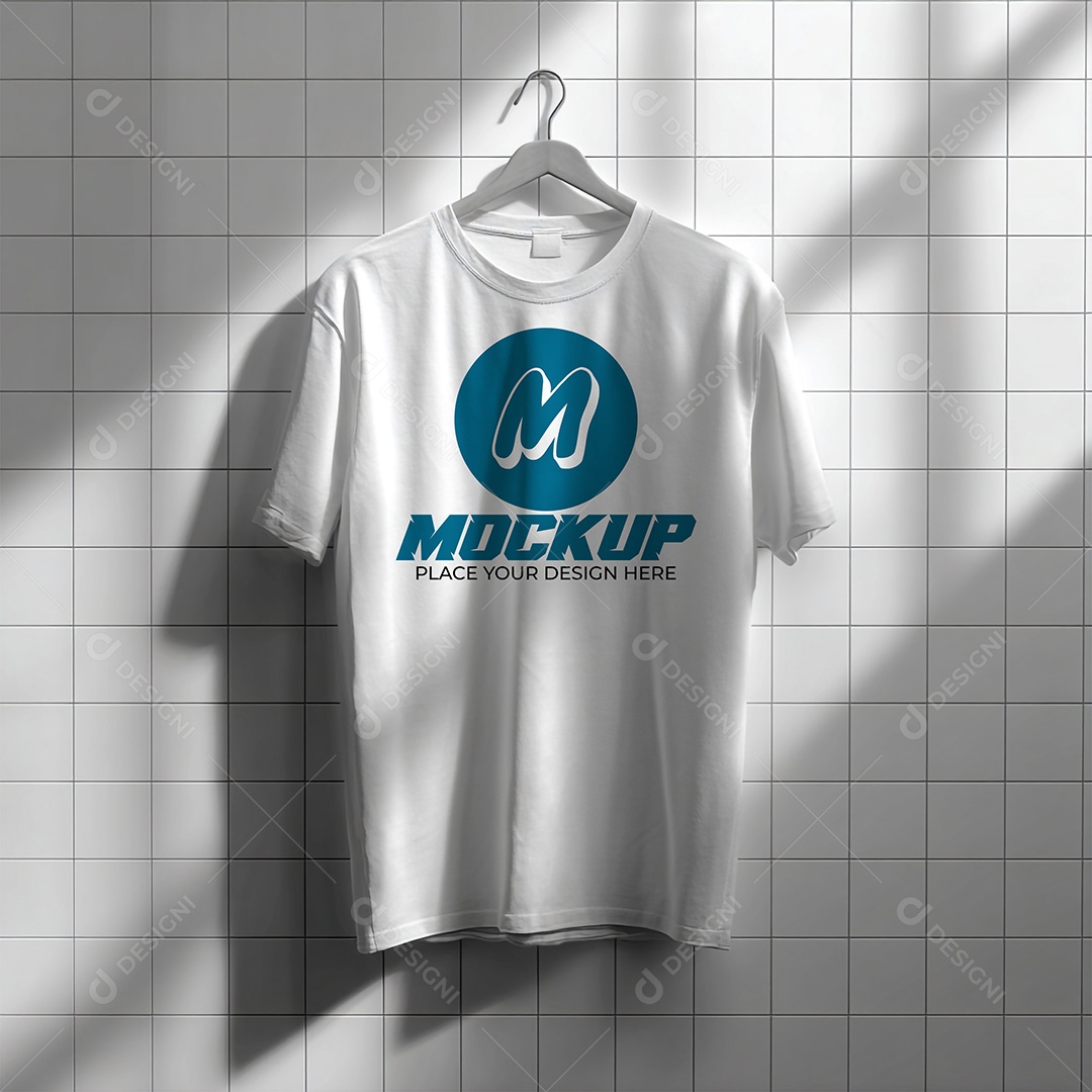 Mockup de Camiseta Feminina PSD Editável