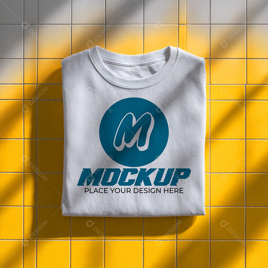 Mockup de Camiseta Feminina PSD Editável