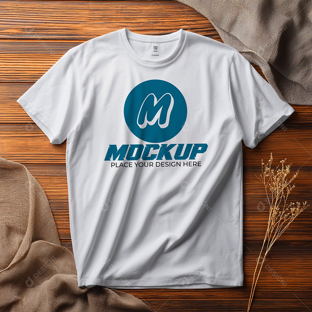 Mockup de Camiseta Feminina PSD Editável