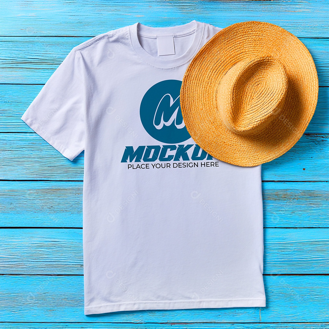 Mockup de Camiseta Feminina PSD Editável