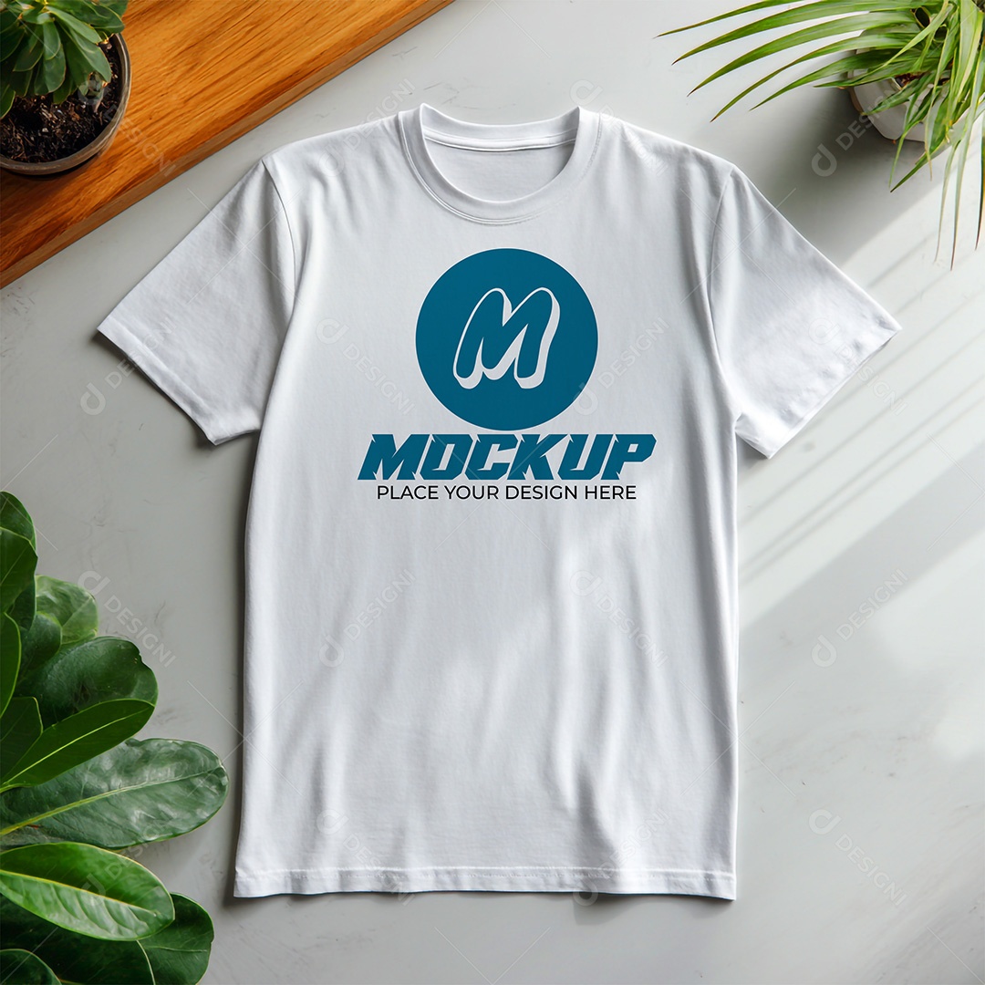 Mockup de Camiseta Feminina PSD Editável