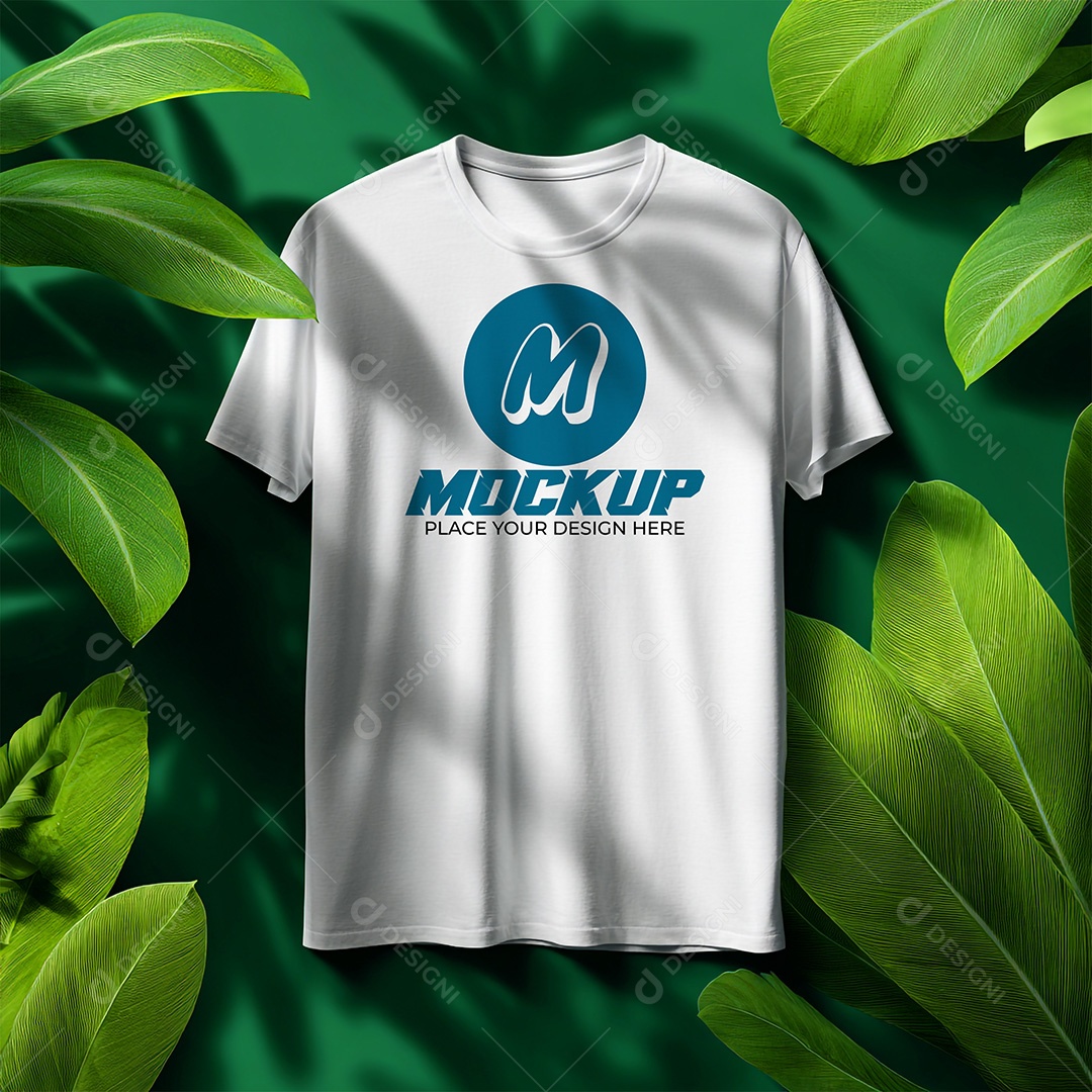 Mockup de Camiseta Feminina PSD Editável