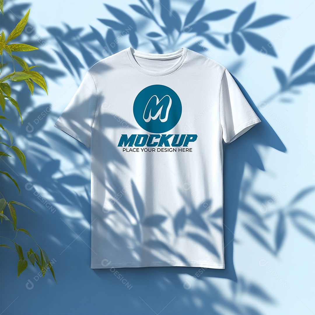 Mockup de Camiseta Feminina PSD Editável