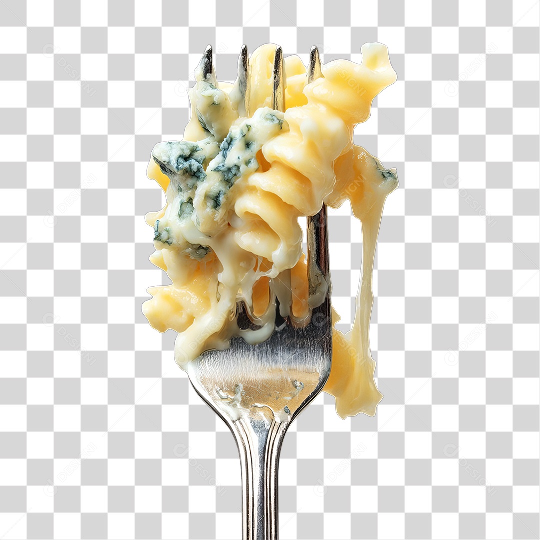 Garfo com Macarrão PNG Transparente