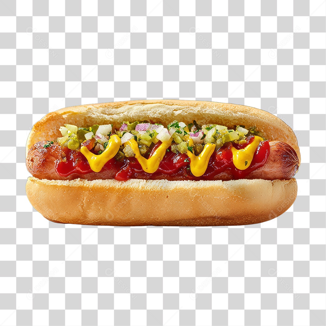 Lanche Hot-dog PNG Transparente