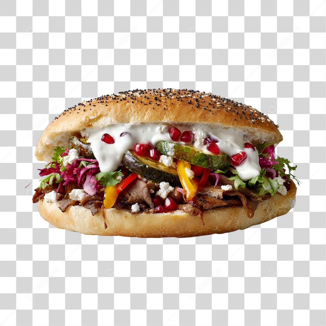 Lanche Hot-dog PNG Transparente